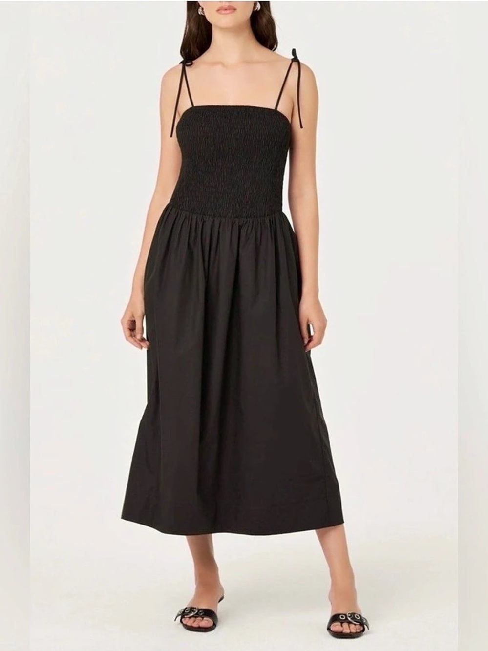 ASTR Black Midi Dress Size Medium Like New